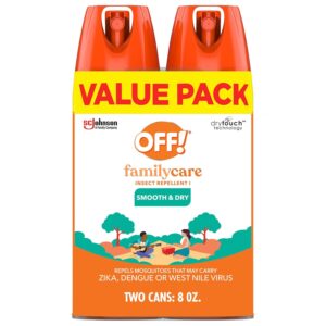 OFF! Family Care Insect & Mosquito Repellent, Bug Spray Containing 15% DEET, Protects Against Mosquitoes, 4 Oz, 2 Count