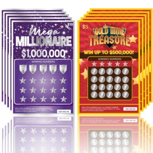 OnlyBP® 10 Pregnancy Announcement Scratch Off Cards - Fun and Creative Fake Lottery Tickets for Baby Announcement - Perfect for Surprising Family and Friends with Baby Reveal