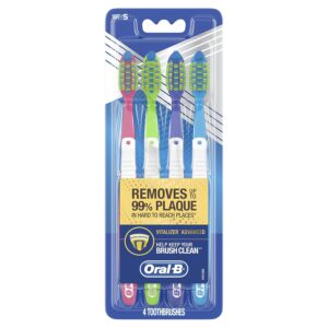 Oral-B Pro Health Vitalizer Advanced Toothbrushes, Soft, 4 Count