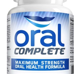 Oral Complete 11-in-1 Dental Probiotics, Bad Breath Treatment Halitosis Tonsil Stone with Non-GMO with BLIS K12, Ashwagandha and Collagen, 120 Capsules