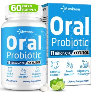 Oral Probiotics for Mouth Bad Breath for Adults 11 Billion CFU, Best Breath Oral Dental Probiotics for Teeth & Gums, Dry Mouth, Gum Restore, Fresh Breath, Chronic Halitosis &...