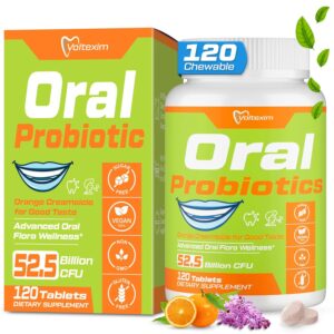 Oral Probiotics for Mouth Bad Breath Treatment for Adults, 50 Billion CFU, 19-in-1 Advanced Dental Probiotic for Teeth & Gum Restore, Fresh Breath, Dry Mouth, Gut & Overall...