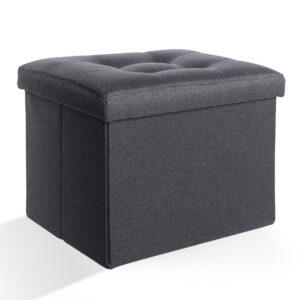 Ottoman Storage Ottoman Foot Rest Stool Foldable Bench with Storage Student Dormitory Bedroom and Entryway 17 X 13 X 13