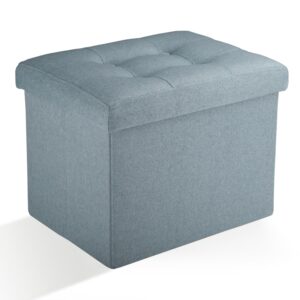 Ottoman Storage Ottoman Foot Rest Stool Foldable Bench with Storage Student Dormitory Bedroom and Entryway 17 X 13 X 13