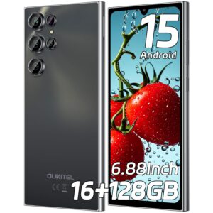 OUKITEL C61 Unlocked Cell Phone 2025- Android 15, 6.88" Display Smartphone, 16GB+128GB/1TB, 5150mAh Battery Phone, 13MP Camera, 4G Dual Sim Mobile Phones, Fingerprint/Face...