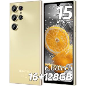 OUKITEL C61 Unlocked Cell Phone 2025- Android 15, 6.88" Display Smartphone, 16GB+128GB/1TB, 5150mAh Battery Phone, 13MP Camera, 4G Dual Sim Mobile Phones, Fingerprint/Face...