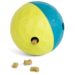 Outward Hound by Nina Ottosson Treat Tumble Interactive Puzzle Ball Dog Toy, Level 1 Beginner, Blue, Small (4.75" Diameter)
