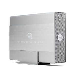 OWC Mercury Elite Pro External Hard Drive Enclosure for 3.5 Inch SATA Drives, USB 3.2 Gen 1 Connection with 5Gb/s, Up to 20TB Capacity HDD Enclosure with Power Adapter