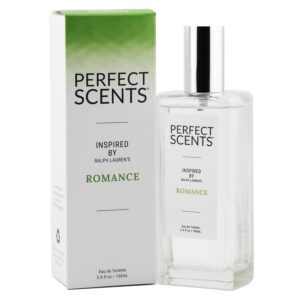 Perfect Scents Fragrances, Inspired by Ralph Laurenโs Romance, Womenโs Eau de Toilette, CLEAN, Vegan, Paraben-Free, Phthalate-Free, Never Tested on Animals, 3.4 Fluid Ounces