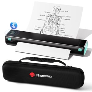 Phomemo Portable Printers Wireless for Travel - Bluetooth Thermal Printer Supports 8.5" X 11" Letter, Inkless Printer Compatible with Phone Laptop for Home Use Car Office...