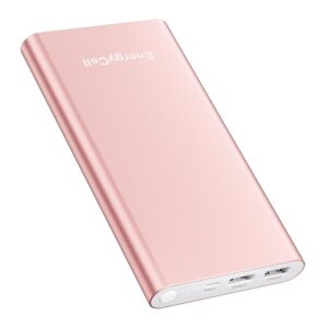 Pilot 4GS Portable Charger 12000mAh Fast Charging Power Bank Dual 3A High-Speed Output Battery Pack Compatible with iPhone 16 15 14 13 12 11 and More (Rose Gold)
