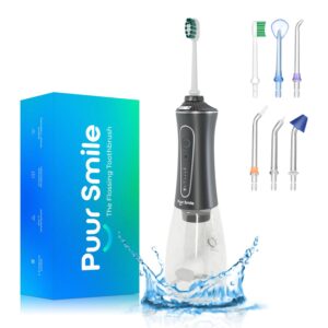 Professional Water Flosser - Advanced Dental Care for a Healthier Mouth, Gum, and Teeth - IPX7 Waterproof Oral Irrigator | 7 Replacement Tips, Travel-Friendly, Rechargeable -...