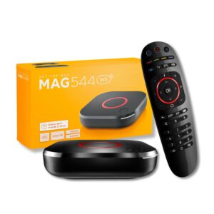 Raxxio MAG544w3 TV Set-Top Box - 4K HDR TV Streaming Device with Amlogic S905Y4 Chipset, 1GB DDR4 RAM, 4GB Flash Memory, Dolby Digital Plus, Linux 4.9, Dual-Band WiFi, USB 2.0,...