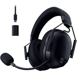 Razer BlackShark V3 Pro Wireless ANC Gaming Headset for PC: Full Band Mic - 50mm Drivers - 2.4 GHz, Bluetooth, USB, 3.5mm - Works with Mac, PS5, Nintendo Switch, Smartphone - 70...