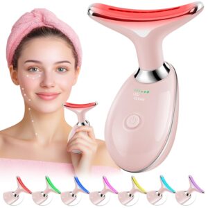Red-Light-Therapy-for-Face, Facial Massager Wand Tool with 7 Color - Birthday, Christmas, Mothers Day, Valentines Day, Self Care Gifts for Her Women Mom Best Friend Wife Teacher...