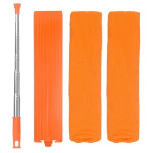 Retractable Gap Dust Cleaner Brush with Long Handle 30 to 100 inches, Cleaning Tools with 2 Microfiber Dusting Cloths, Extendable Duster for Cleaning Under Refrigerator Sofa...