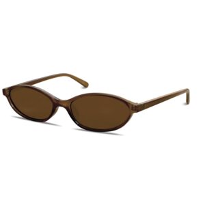 Retro Oval Sunglasses for Women Chic Cat Eye 90s Sunnies Lightweight Narrow Shades Trendy UV protection Sun Glasses