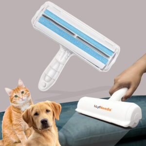 Reusable Pet Hair Remover Roller โ Dog & Cat Hair Remover for Furniture, Couch, Carpet, Clothing โ Pet Hair Removal Tool for Couch โ Lint Roller for Furniture, Car & Bedding