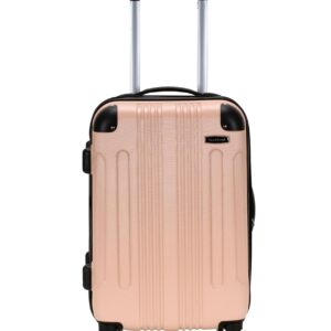 Rockland London Hardside Spinner Wheel Luggage, Champagne, Carry-On 20-Inch, 22"X13. 5"x10" (with wheels)