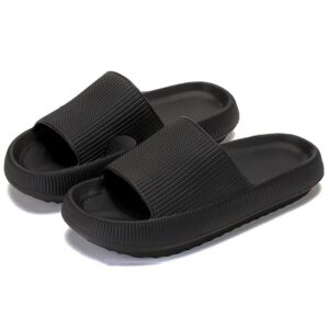 rosyclo Cloud Slippers for Women and Men, Pillow House Slippers Shower Shoes Indoor Slides Bathroom Sandals, Ultimate Comfort, Lightweight, Thick Sole, Non-Slip, Easy to Clean