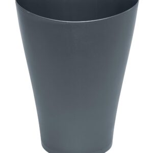 Rubbermaid Spa Works Vanity Wastebasket Home/Bathroom/Office Use Small 2.25 Gallon Plastic Gunmetal Blue Home/Kitchen/Garage/Apartment/Office