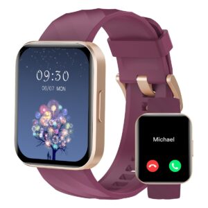 RUIMEN Smart Watches for Women Men (Answer/Make Calls) Compatible with iPhone/Android Phones, 1.85" HD Screen Fitness Tracker Heart Rate Monitor 100+ Sports Tracker Watch...