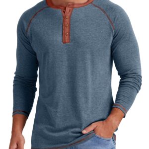 Sailwind Mens Henley Long/Short Sleeve T-Shirt Cotton Casual Shirt
