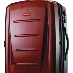 Samsonite Winfield 2 Hardside Expandable Luggage with Spinner Wheels, Burgundy, Checked-Large 28-Inch