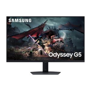 SAMSUNG 32-Inch Odyssey G50D Series QHD Fast IPS G-Sync Compatible Gaming Monitor, 1ms, VESA DisplayHDR 400, 180Hz, AMD FreeSync, Adjustable Stand, Eye Saver Mode,...