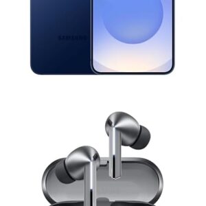 Samsung Galaxy S25 256GB Unlocked AI Smartphone, Navy w/ Galaxy Buds 3 Pro AI True Wireless Bluetooth Earbuds, Silver