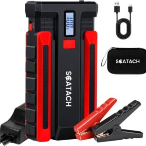 Scatach 002 4000A Car Battery Jump Starter,12V Jump Starter Battery Pack (up to 10.0L Gasoline and 8.0L Diesel Engine), Portable Jump Box with LED Display, 3 Modes Flashlight...