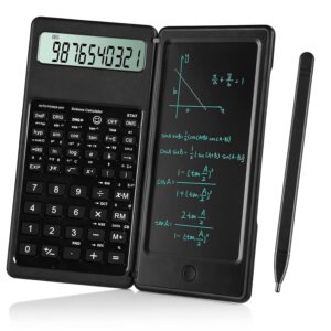 Scientific Calculators for Students, 10-Digit Large Screen, Math Calculator with Notepad, Classroom Must Haves for Middle High School Supplies & College (Black)
