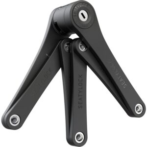 Seatylock FoldyLock Compact Folding Bike Lock - Award Winning Patented Lightweight High Security Bicycle Lock - Heavy Duty Anti Theft Smart Secure Guard with Keys & Case for...