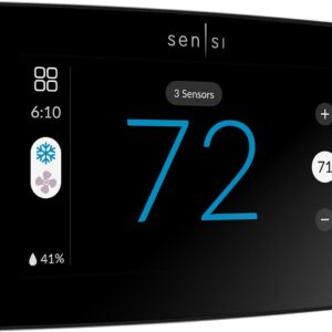 Sensi Touch 2 Smart Thermostat with Touchscreen Color Display, 100 Years of Expertise, Programmable, Wi-Fi, Data Privacy, Easy DIY, Works with Alexa, Energy Star Certified,...