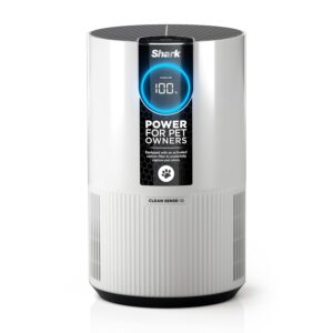 Shark Air Purifier for Home, Clean Sense, for Bedroom, Nursery, Home Office, Dorm, HEPA-Exceeding Filter, Captures Pollutants, Pet Dander, Dust, Odor, Smoke, and More, HP102PET,...
