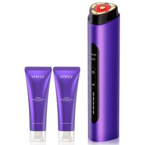 Skin Tightening Face Machine, Facial Massager Light Therapy for Face, 3 in 1 Microcurrent Facial Device Home Use Anti-Aging Device, 5 Level for Facial Firming, Wrinkle, Lifting,...