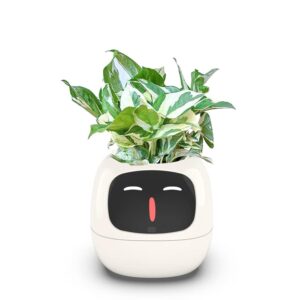 Smart Flowerpots,Smart Pet Planter,Ai Planter,Intelligent Flowerpots,Multiple Expressions,7 Smart Sensors, and Ai Chips Make Raising Plants Easy and Fun for Living...