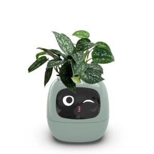 Smart Flowerpots,Smart Pet Planter,Ai Planter,Intelligent Flowerpots,Multiple Expressions,7 Smart Sensors, and Ai Chips Make Raising Plants Easy and Fun for Living...
