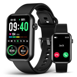 Smart Watch Fitness Tracker (Answer/Make Call), 24/7 Heart Rate Spo2 Blood Pressure Monitor Sleep Tracker, 114 Sports Modes Pedometer Calorie Step Tracker, Waterproof Activity...