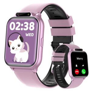 Smart Watch for Kids, 1.85" Fitness Tracker with Heart Rate, Sleep Monitor, IP68 Waterproof Smartwatches with Video Music, Pedometer, Game, NO APP/Phone, Gift for Boys Girls....