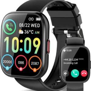 Smart Watch for Men Women, 1.85" TFT-Touch Screen Smartwatch with Call Function, 112 Sport Modes, Fitness Tracker with 24/7 Heart Rate/Sleep Monitor, IP68 Waterproof, Fitness...