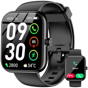 Smart Watch with Alexa Built-in, 1.83" HD Touchscreen Fitness Tracker, Bluetooth Notifications/Calls, IP68 Waterproof, 120+ Sport Modes, 24/7 Heart Rate & Sleep Monitor for...