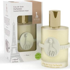 Sophie la girafe Eau de Soin Parfumée 100 ml – Gentle Vegan Fragrance for Newborns – 97% Natural Ingredients – Alcohol-Free – Made in France