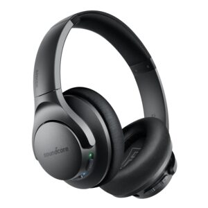 Soundcore Anker Life Q20 Hybrid Active Noise Cancelling Headphones, Wireless Over Ear Bluetooth Headphones, 60H Playtime, Hi-Res Audio, Deep Bass, Foam Ear Cups, Travel, Office,...