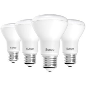 Sunco BR20 LED Bulb Dimmable, Small Recessed Lighting Bulbs, R20 Mini Flood Light Indoor, 550 LM, 7W (50W Equivalent), 5000K Daylight, E26 Base, Can Light for Home, Kitchen,...