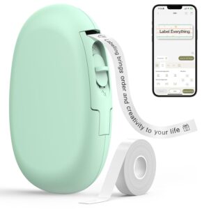 SUPVAN E10 Bluetooth Label Maker Machine with Tape, Continuous Waterproof Label, Versatile App with 35 Fonts and 1k+ Icons, Label Printer for Home, Kitchen, School, Office...