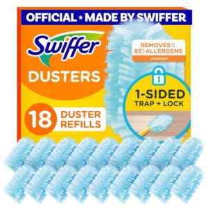 Swiffer Dusters Refill for Cleaning, Made by SWIFFER, Feather & Microfiber Duster Disposable Alternative, for Dusting Furniture, Blinds, Ceiling Fans, Walls, Helps Remove...