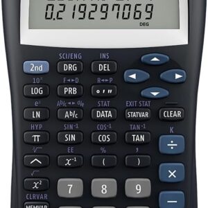 Texas Instruments TI-30XIIS Scientific Calculator, Black with Blue Accents