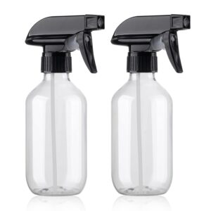 Teyssor Spray Bottles Water Spray Bottle 2 Packs- BPA Free -10 oz/300 ml Plastic Refillable Containers Fine Mist Small Spray Bottle with Adjustable Nozzle for Hair, Cooking,...