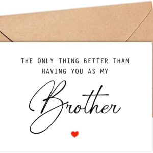 The Only Thing Better Than Having You As My Brother ...Is Our Baby Having You For An Uncle - Pregnancy Announcement Greeting Card - Brother Card - We're Pregnant Card - Father's...